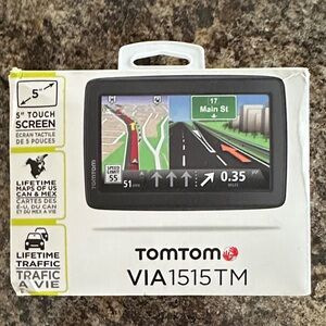 TomTom VIA 1515 TM 5" GPS Navigation - Black